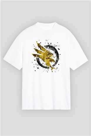 Command and Conquer Beyaz Oversize Tişört Oversize T-shirt