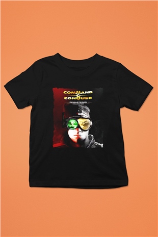 Command and Conquer Siyah Unisex Çocuk Tişört