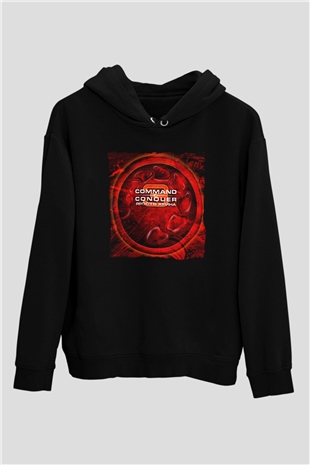 Command and Conquer Siyah Unisex Hoodie