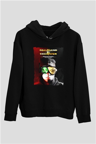 Command and Conquer Siyah Unisex Hoodie