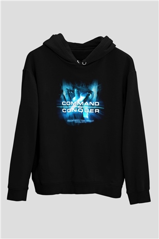 Command and Conquer Siyah Unisex Hoodie