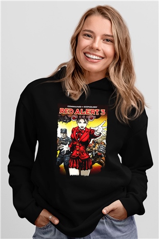 Command and Conquer Siyah Unisex Hoodie