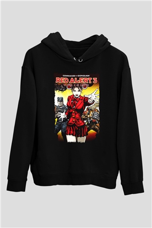 Command and Conquer Siyah Unisex Hoodie
