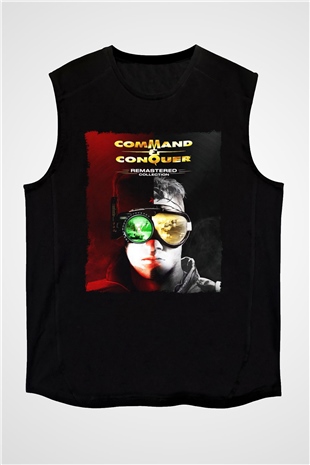 Command and Conquer Siyah Unisex Kolsuz Tişört
