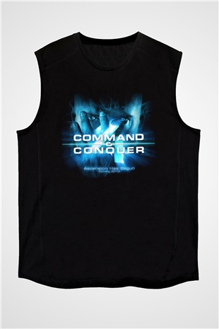 Command and Conquer Siyah Unisex Kolsuz Tişört