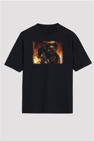 Command and Conquer Siyah Unisex Oversize Tişört T-Shirt