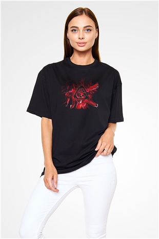 Command and Conquer Siyah Unisex Oversize Tişört T-Shirt