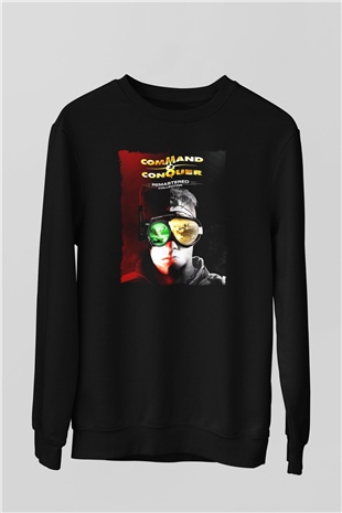 Command and Conquer Siyah Unisex Sweatshirt
