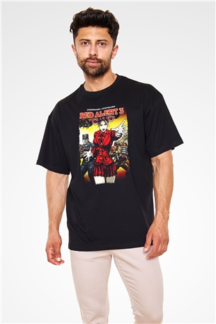 Command and Conquer Siyah Oversize Tişört Oversize T-shirt
