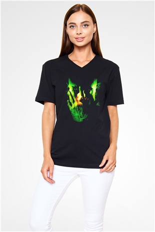 Command and Conquer Siyah Unisex V Yaka Tişört T-Shirt