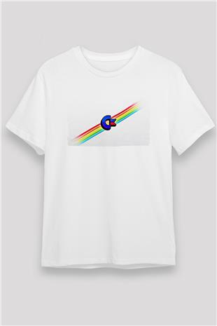Commodore 64 Baskılı Unisex Beyaz Tişört - Tshirt