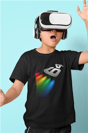 Commodore 64 Baskılı Unisex Siyah Çocuk Tişört - Tshirt
