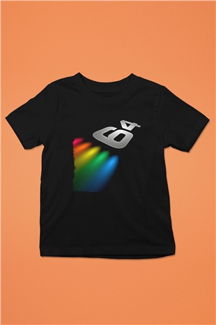 Commodore 64 Baskılı Unisex Siyah Çocuk Tişört - Tshirt
