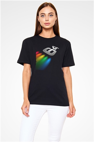 Commodore 64 Baskılı Unisex Siyah Tişört - Tshirt