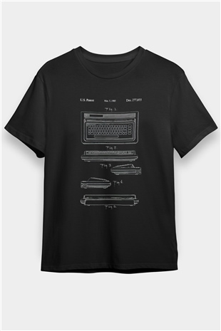 Commodore 64 Baskılı Unisex Siyah Tişört - Tshirt