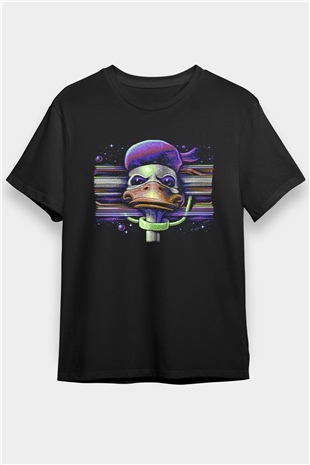 Commodore 64 Baskılı Unisex Siyah Tişört - Tshirt