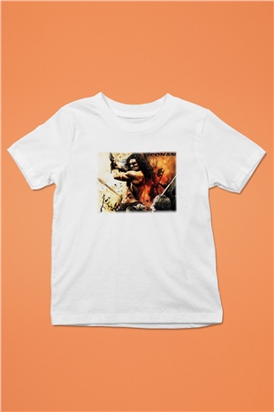 Conan the Barbarian Baskılı Beyaz Unisex Çocuk Tişört