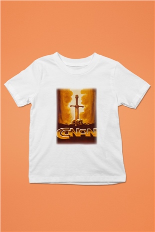 Conan the Barbarian Baskılı Beyaz Unisex Çocuk Tişört