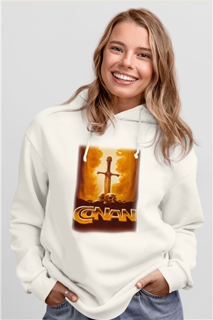 Conan the Barbarian Beyaz Unisex Hoodie