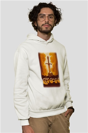 Conan the Barbarian Beyaz Unisex Hoodie