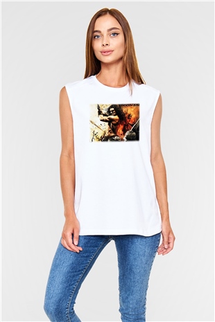 Conan the Barbarian Beyaz Unisex Kolsuz Tişört