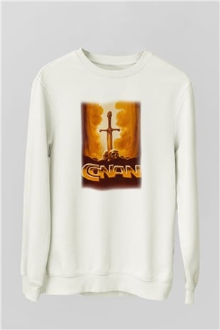 Conan the Barbarian Beyaz Unisex Sweatshirt