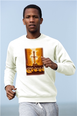 Conan the Barbarian Beyaz Unisex Sweatshirt