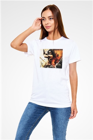 Conan the Barbarian Beyaz Unisex Tişört T-Shirt