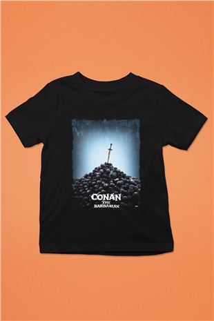 Conan the Barbarian Siyah Unisex Çocuk Tişört