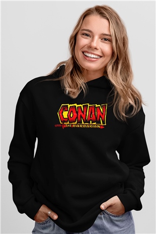 Conan the Barbarian Siyah Unisex Hoodie
