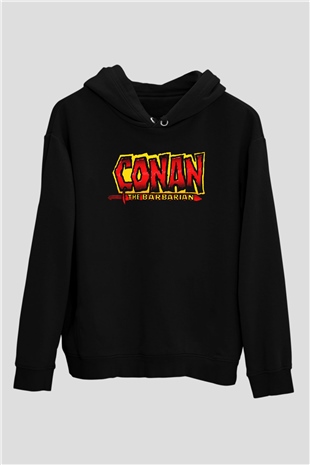 Conan the Barbarian Siyah Unisex Hoodie