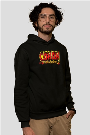 Conan the Barbarian Siyah Unisex Hoodie
