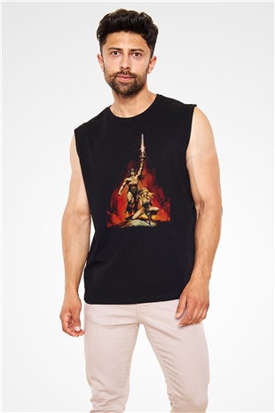 Conan the Barbarian Siyah Unisex Kolsuz Tişört