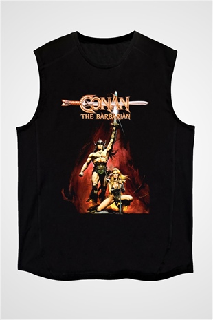 Conan The Barbarian Siyah Unisex Kolsuz Tişört