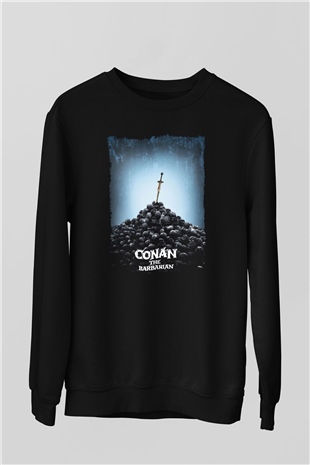 Conan the Barbarian Siyah Unisex Sweatshirt