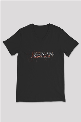 Conan the Barbarian Siyah Unisex V Yaka Tişört T-Shirt
