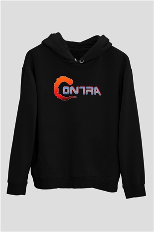Contra Siyah Unisex Hoodie