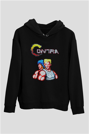 Contra Siyah Unisex Hoodie