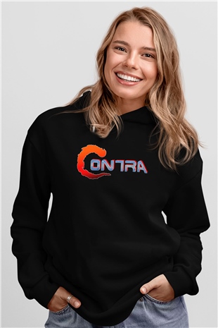 Contra Siyah Unisex Hoodie