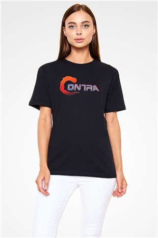 Contra Siyah Unisex Tişört T-Shirt