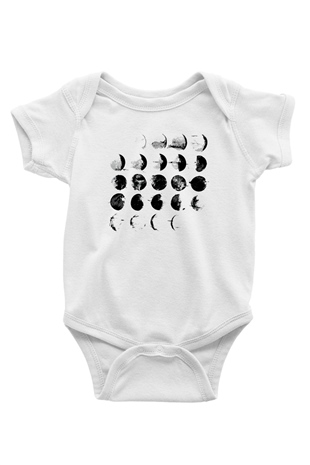 Converge Baskılı Beyaz Unisex Bebek Body - Zıbın