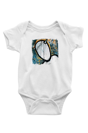 Converge Baskılı Unisex Beyaz Bebek Body - Zıbın