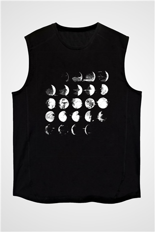 Converge Baskılı Unisex Siyah Kolsuz Tişört