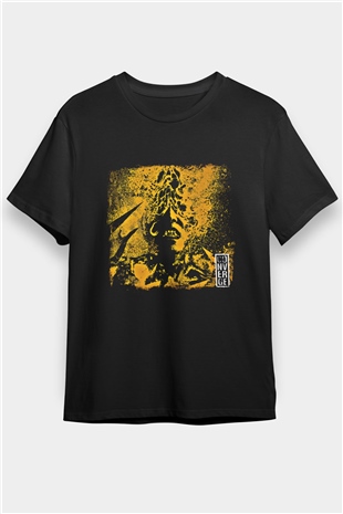 Converge Baskılı Unisex Siyah Tişört