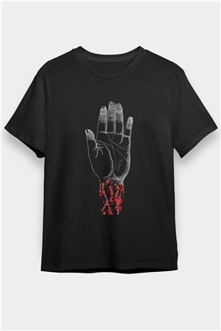 Converge Baskılı Unisex Siyah Tişört