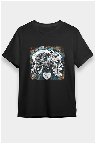 Converge Baskılı Unisex Siyah Tişört