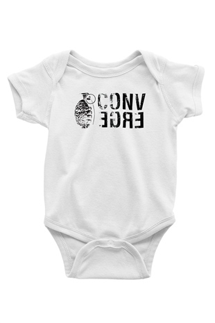 Converge Beyaz Bebek Body - Zıbın