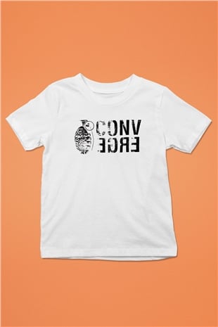Converge Beyaz Unisex Çocuk Tişört