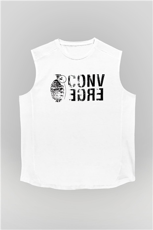 Converge Beyaz Unisex Kolsuz Tişört