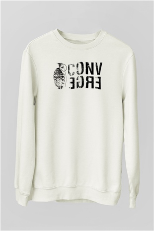 Converge Beyaz Unisex Sweatshirt